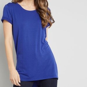 ModCloth Sapphire-Blue Tunic T-Shirt